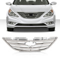 PIT66 Front Grille Assembly Grill Chrome Fit Sonata 2011-2013