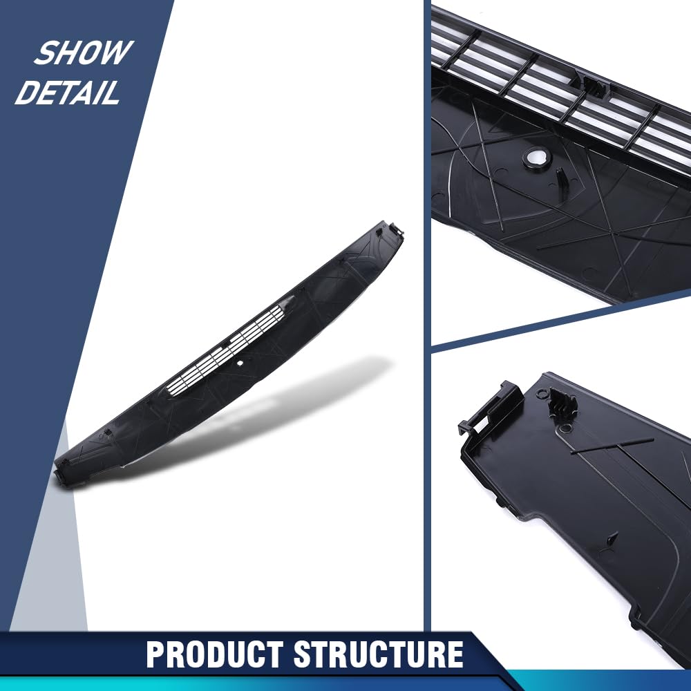 PIT66 Upper Dashboard Panel Fit Chevy Silverado GMC Sierra 2007-2013, Gray
