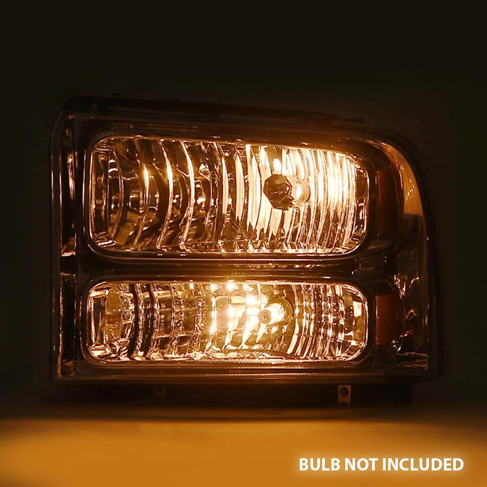 PIT66 Headlights Assembly Fit 2005-2007 Ford F250 F350 F450 F550 Super Duty