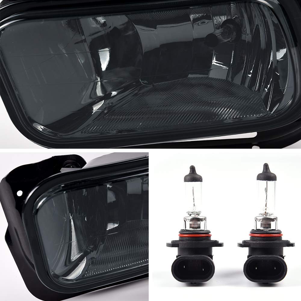 PIT66 Fog Light Compatible with Dodge Ram 1500 2009-2012/Fit Dodge Ram 2500 3500 2010-2018 Left & Right Fog Lights Lamps Smoke Lens