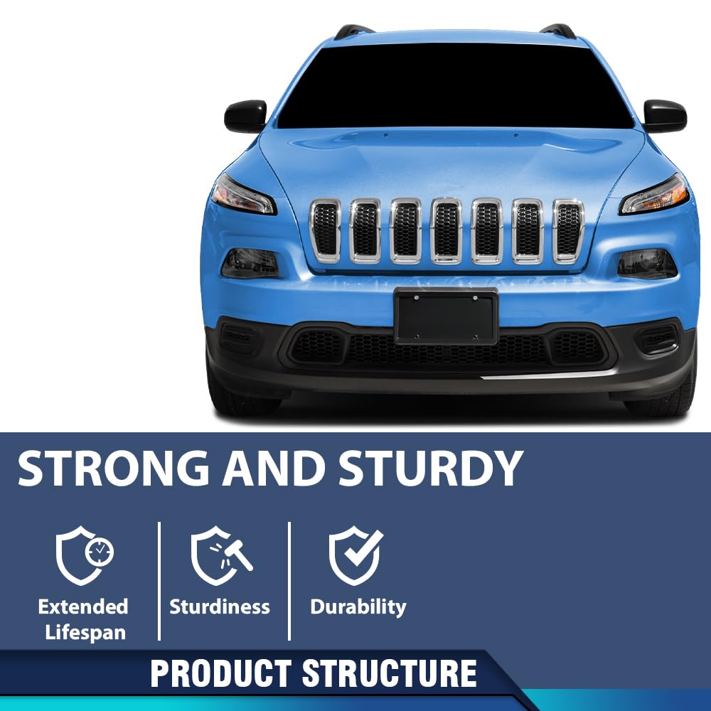 PIT66 Front Lower Bumper Cover w/Fog Light Hole Fit Jeep Cherokee 2014-2018