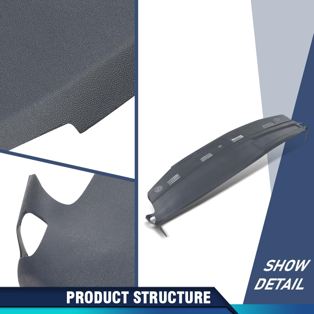 PIT66 Blue TPE Dash Dashboard Cover Fit Dodge Ram 1500 2500 3500 2002-2005