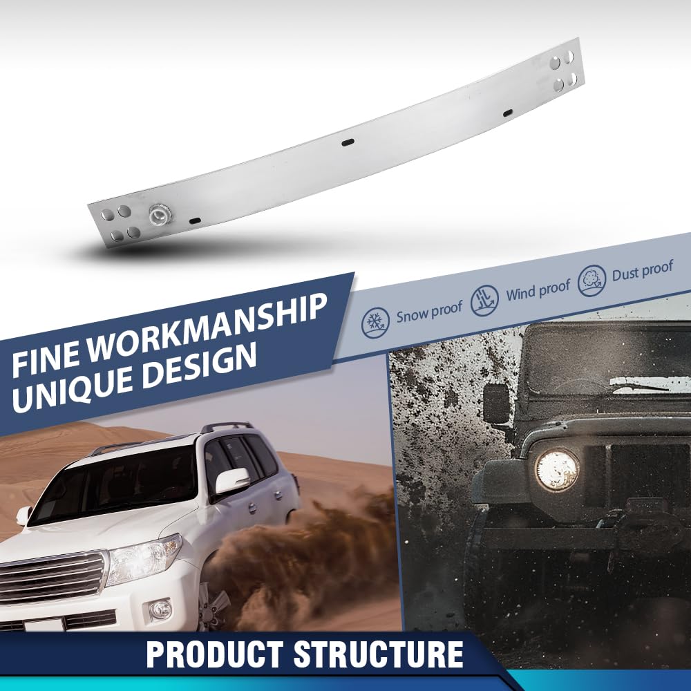 PIT66 Front Bumper ReinForcement, GM1006696 Silver