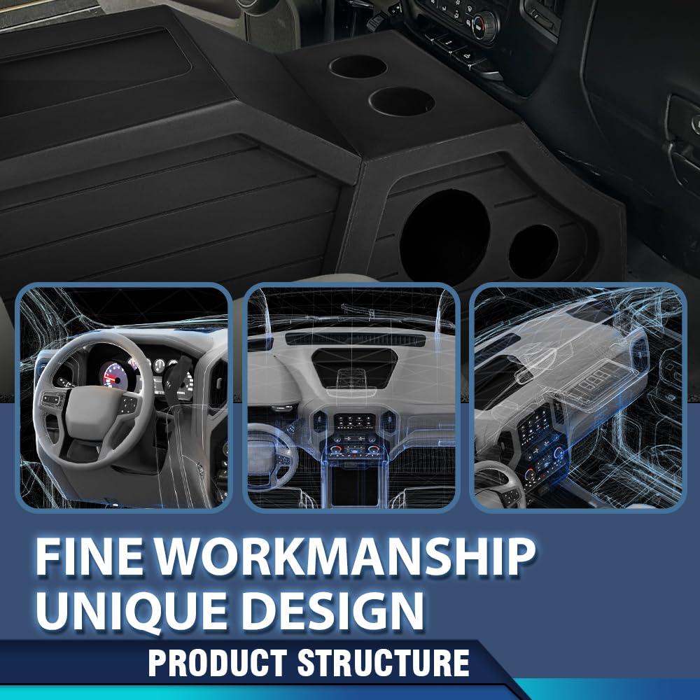 PIT66 12" Center Console Subwoofer Sub Box, Fit Chevy/GMC Crew Cab 200-2013