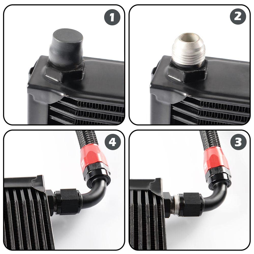 PIT66 25 Row Bolt On Oil Cooler Kit Upgrade Compatible with BMW 3 Series 335i E90 E92 N54