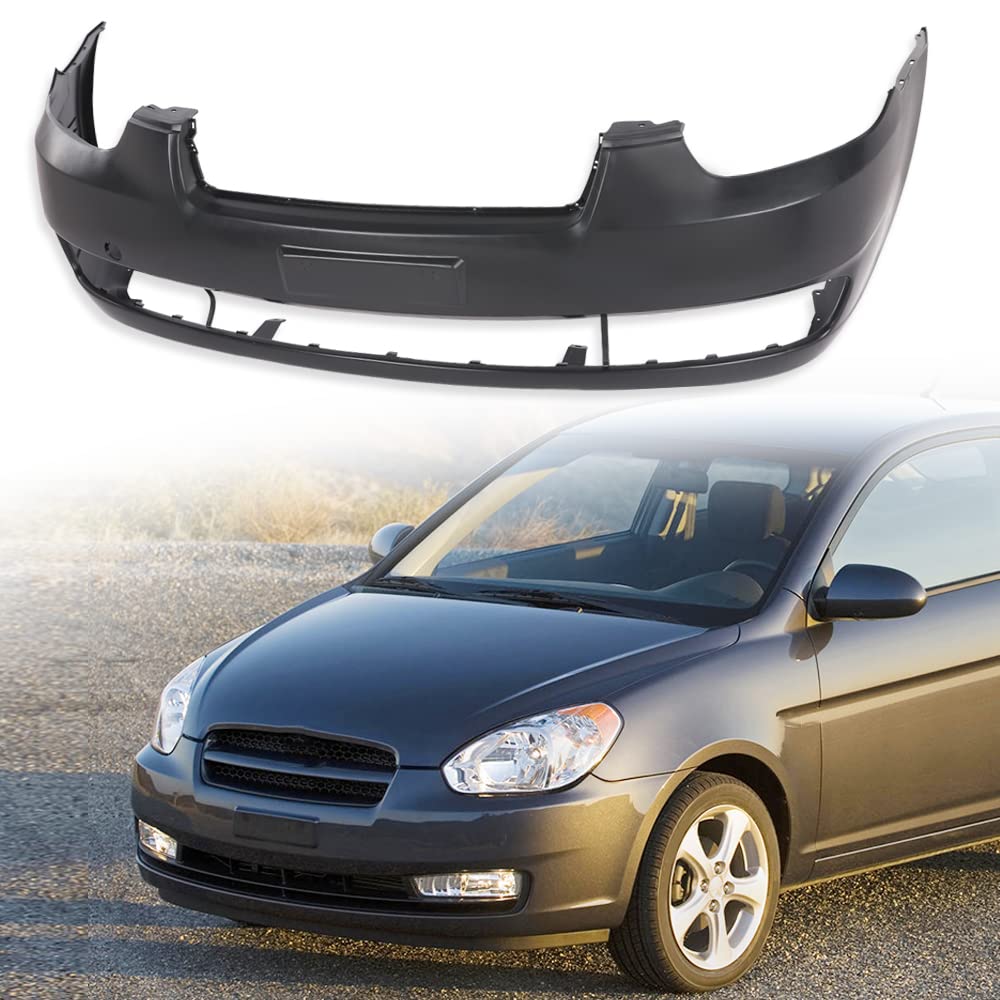 PIT66 Primed Front Bumper Cover Fit Hyundai Accent 2006-2011