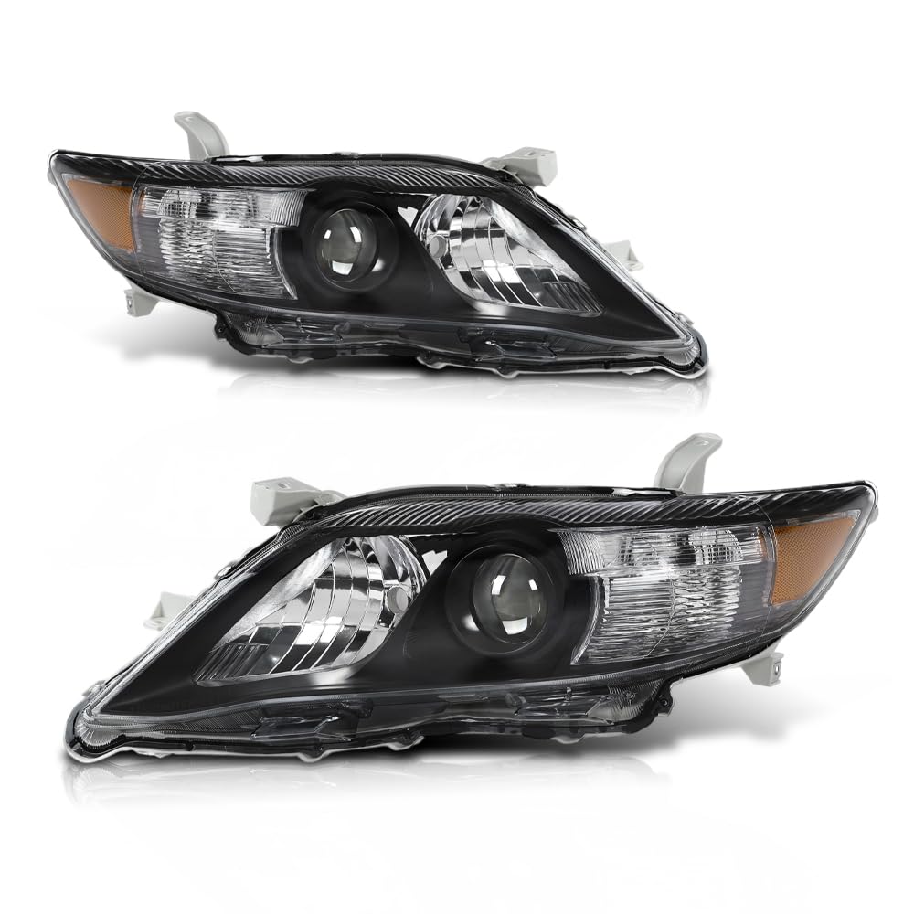 PIT66 Headlight Assembly Pair PC Clear Lens Fit Toyota Camry 2010-2011