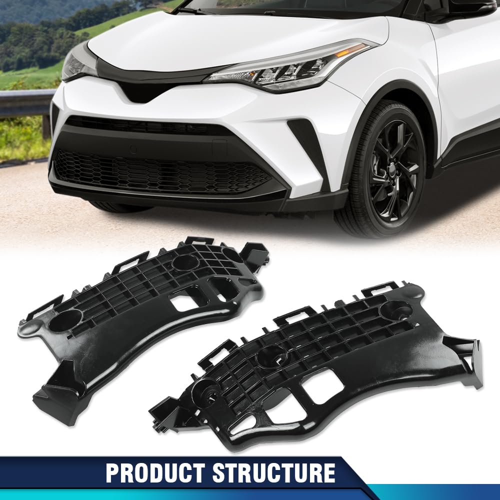 PIT66 Front Bumper Support Retainer Brackets Left and Right, TO1043134,