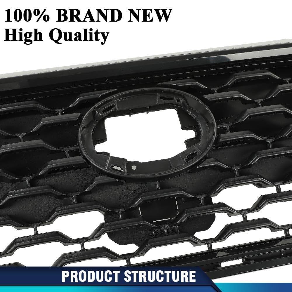 PIT66 Front Upper Hood Grille Mesh Grill Fit Toyota Corolla 2022 2023