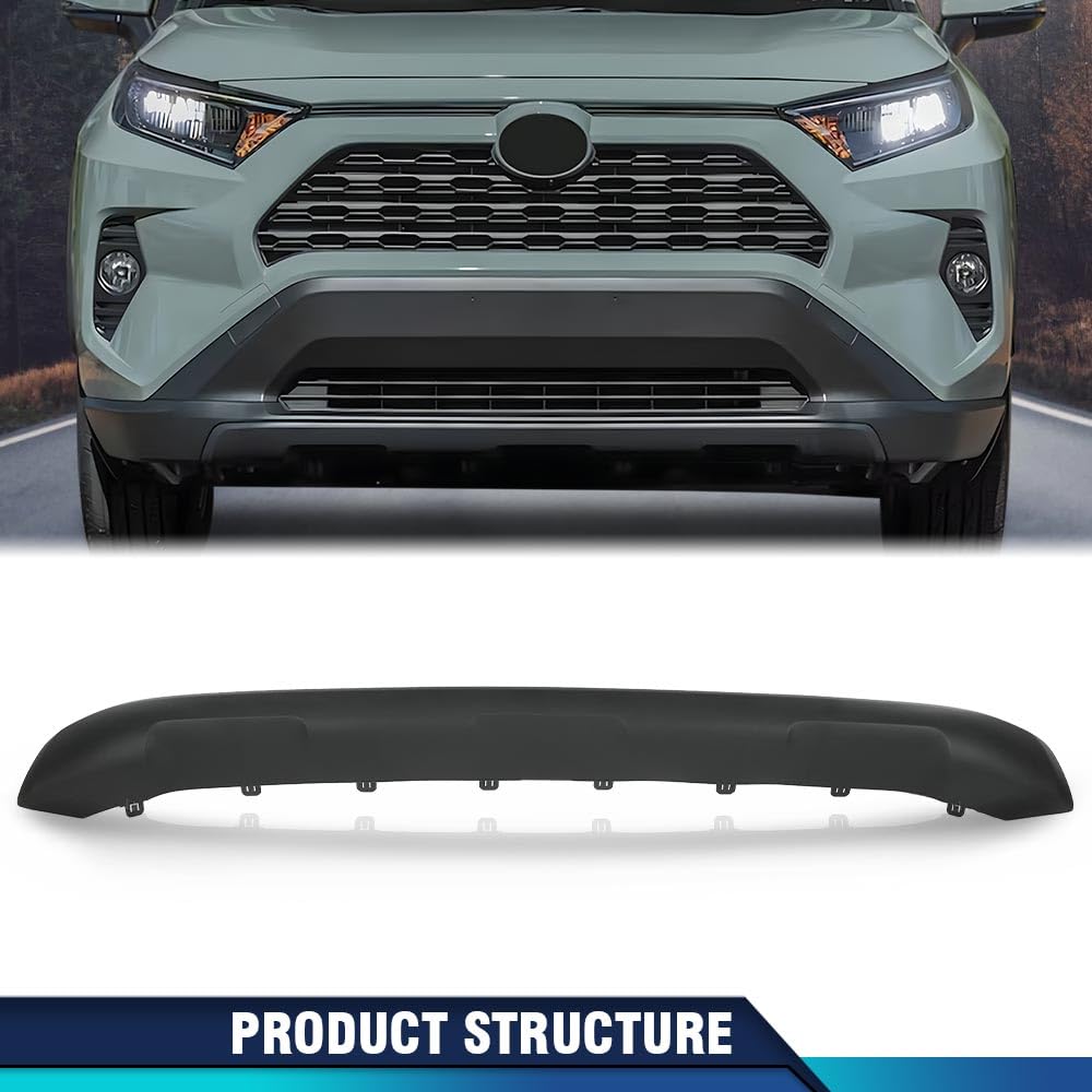 PIT66 Front Bumper Lower Valance Skid Plate Board Guard, TO1095212 Black