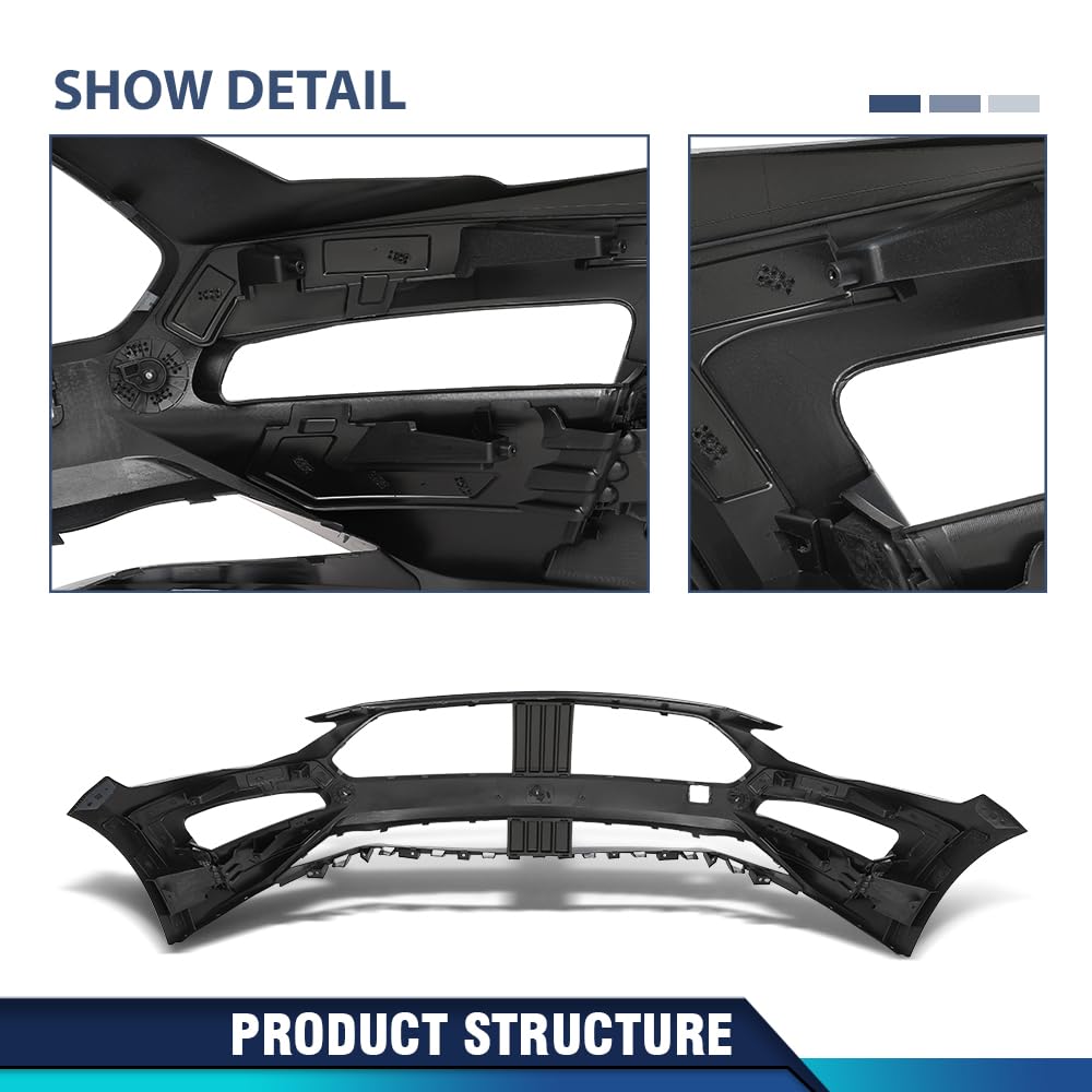 PIT66 Front Bumper Cover Fascia Primed Fit Ford Mustang 2018-2019