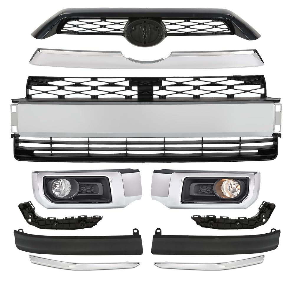PIT66 Front Bumper Grille Body Kits Fit Toyota 4Runner Limited 2014-2019