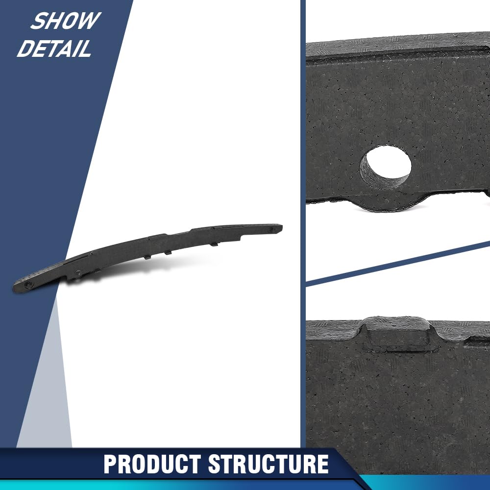 PIT66 Front Bumper Bracket Impact Absorber Foam 1 Pc, Black