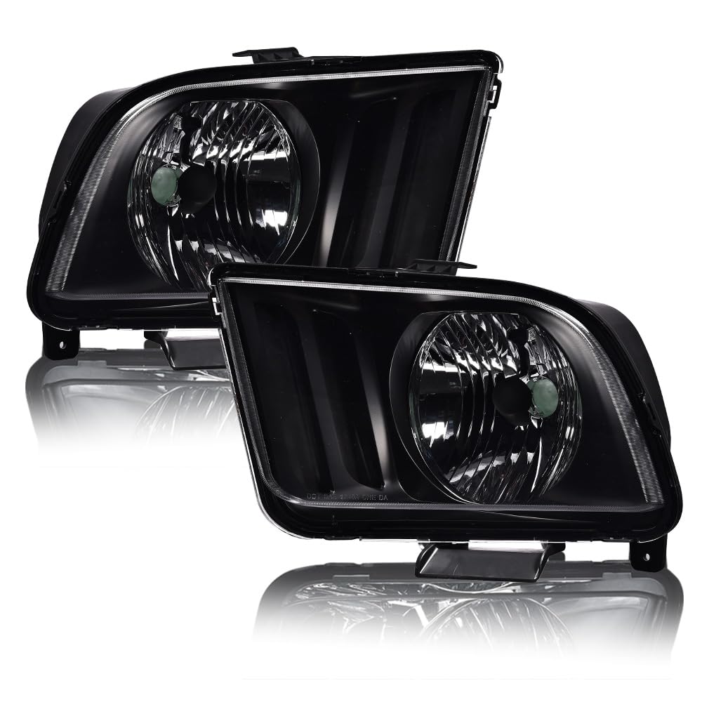 PIT66 Headlights Assembly Fit 2005-2009 Ford Mustang