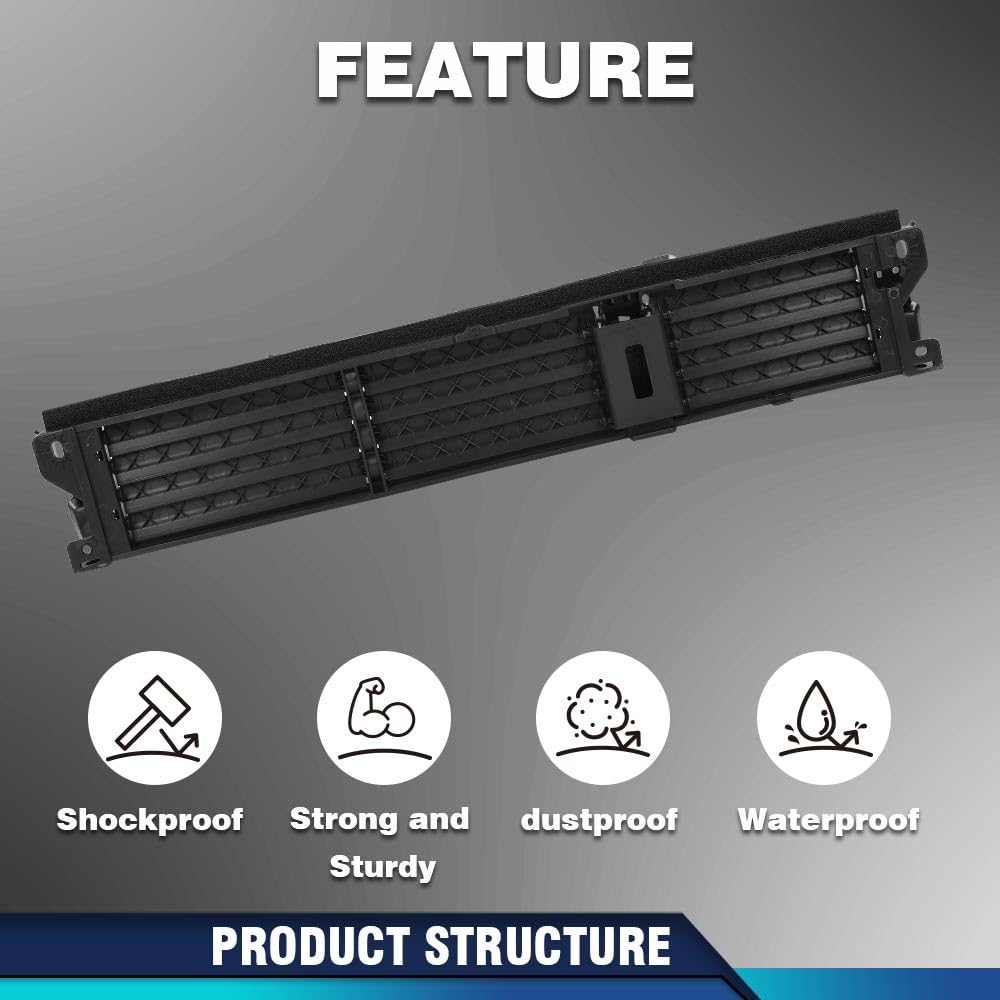 PIT66 New Active Grille Shutter Assy-Radiator Compatible with Nissan Rogue 2021-2022 214216RR0A, NI1206107 Active Grille Radiator Shutter Assembly