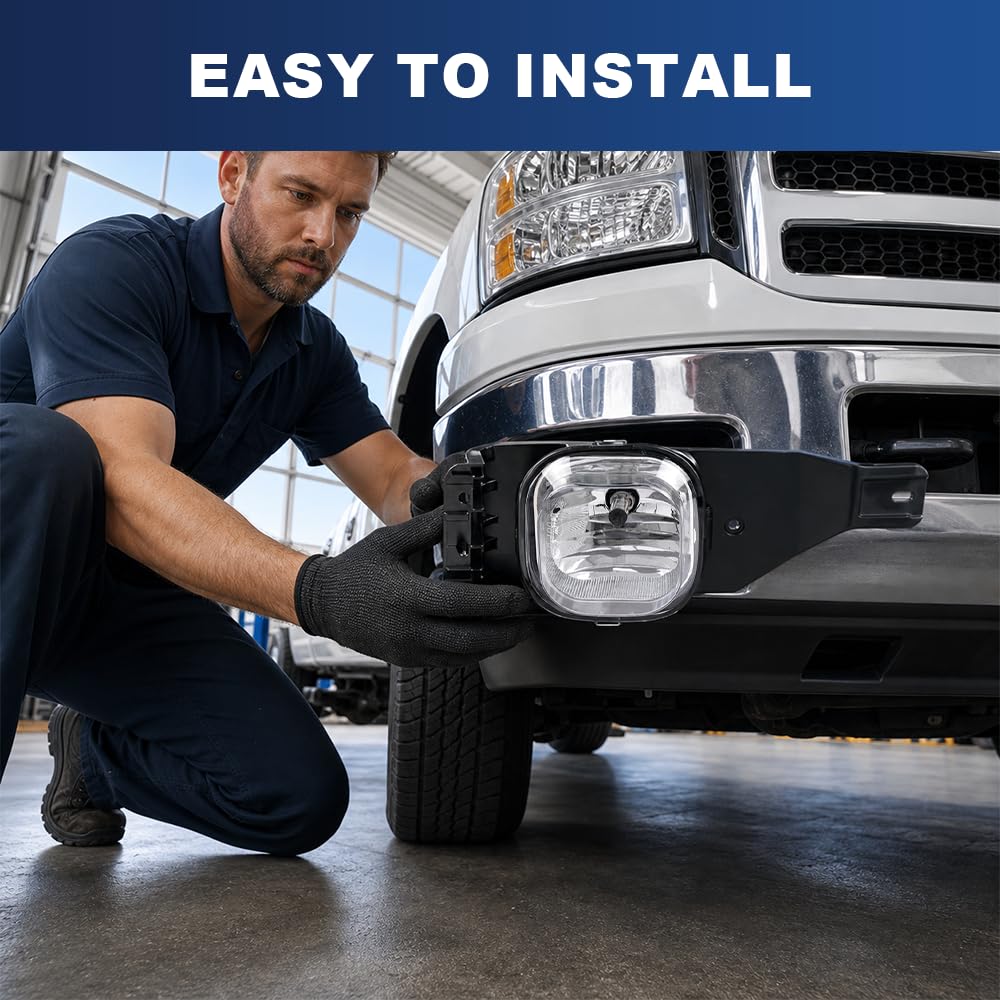 PIT66 Fog Lights Fit 2005-2007 Ford F250 F350 F450 F550 Super Duty