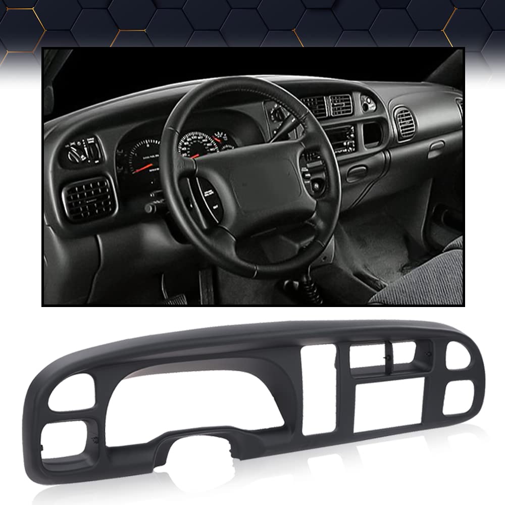 PIT66 Dash Bezel Cover Fit Dodge Ram 1500 1998-2001 Ram 2500 3500 1998-2002