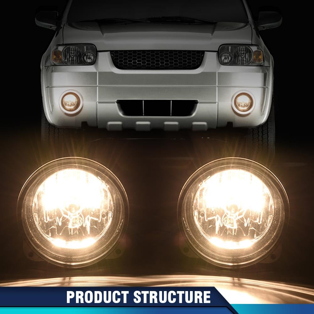 PIT66 Fog Light Compatible with 2003-2004 Ford Mustang Cobra