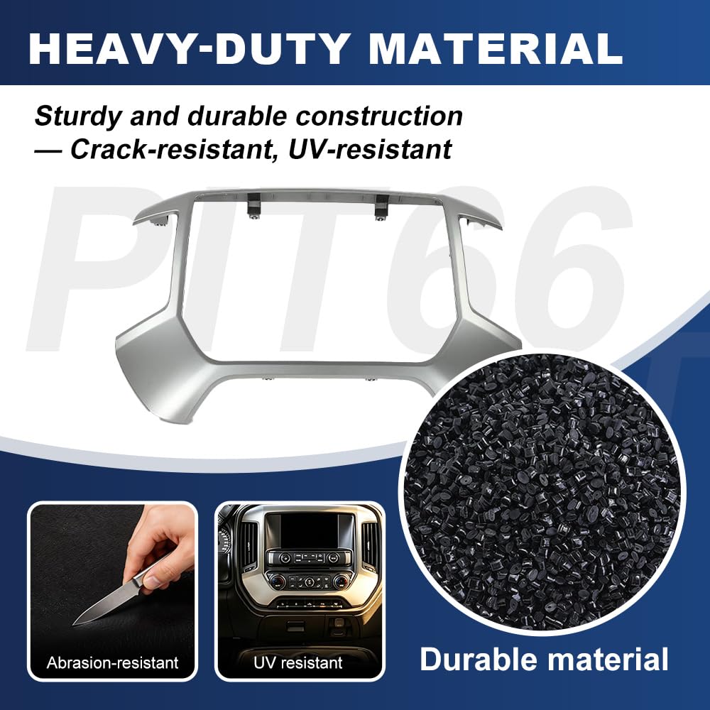 PIT66 Dash Bezel Panel Trim Fit Chevy Silverado GMC Sierra 2014-2020