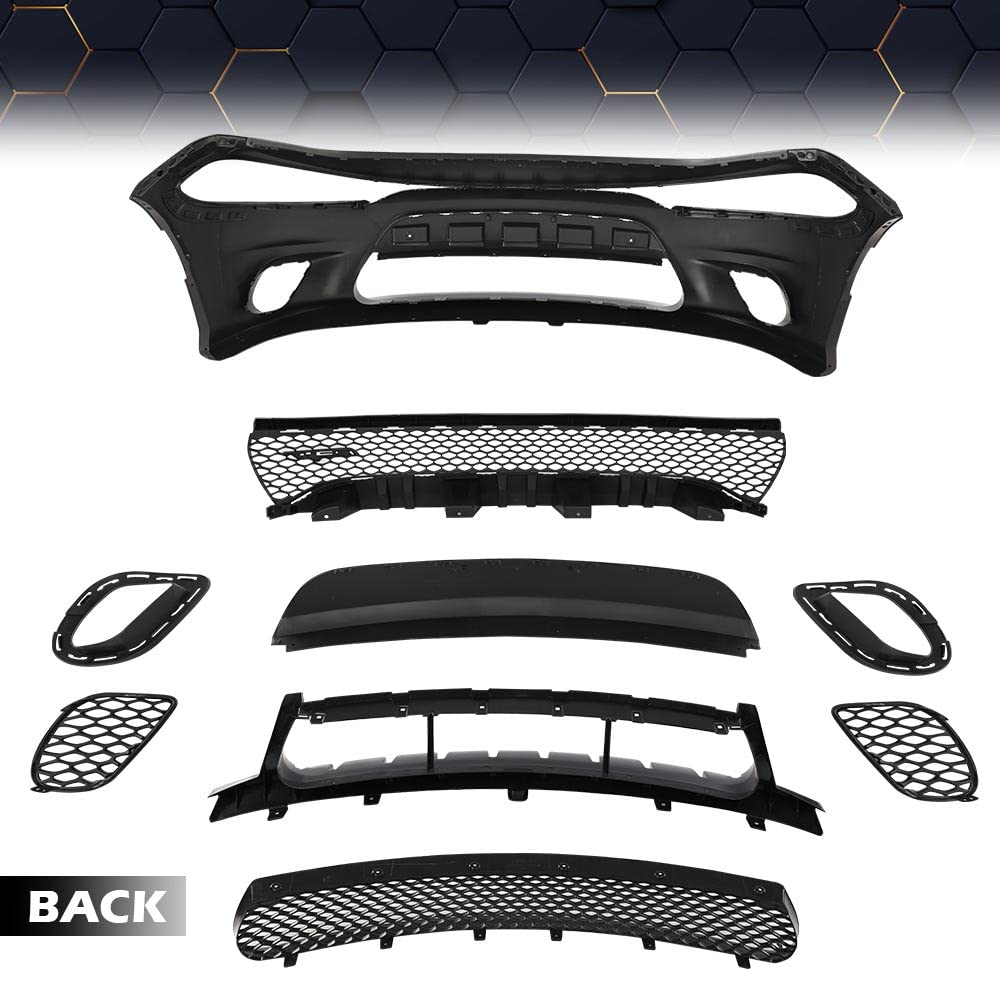PIT66 Front Bumper Replacement Body Kit Fit 2015-2022 Dodge Charger SRT