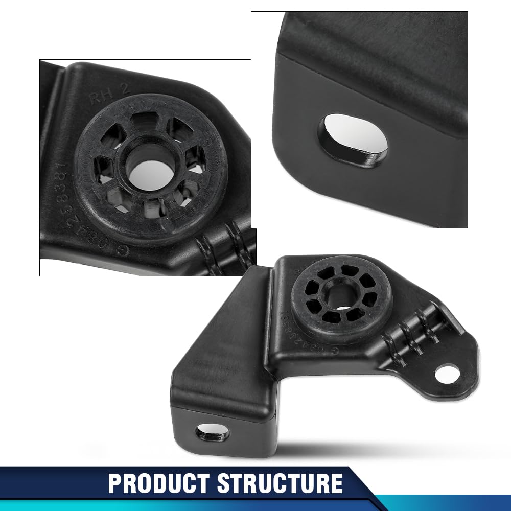 PIT66 Radiator Upper Bracket Right Passenger Side Compatible with Chevy Malibu 2016-2023/Fit Buick Lacrosse 2017-2019 84258381 84258382 22982959