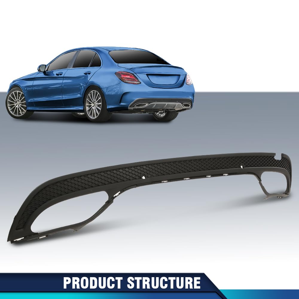 PIT66 Rear Bumper Valance, Black