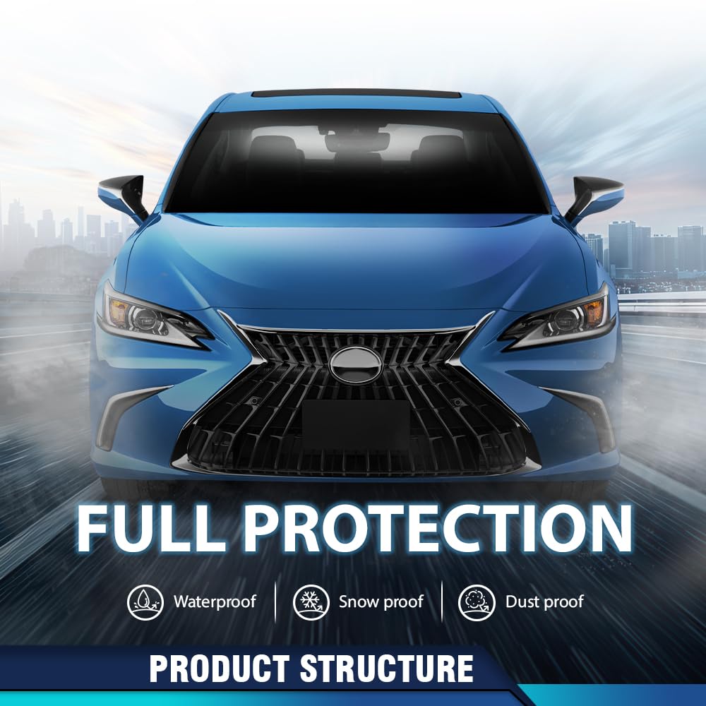 PIT66 Front Bumper Lower Grille Molding Chrome Compatible with LX ES250 ES300h ES350 2019-2024, Fit For Model Without F-sport Package Only LX1216106, 5312206090, 53122-06090, 53122 06090