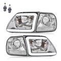 PIT66 LED DRL Headlight Assemblies Fit 1998-2003 Ford F150