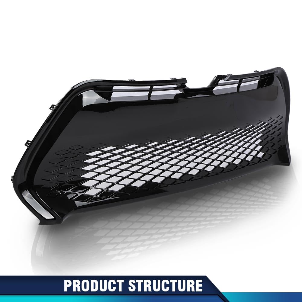 PIT66 Front Bumper Lower Grille Grill Fit Toyota Corolla SE XSE 2017-2019