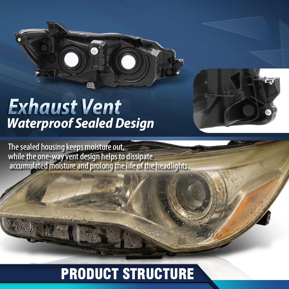 PIT66 Headlight Assembly Fit Toyota Camry LE SE XLE XSE Hybrid 2015-2017