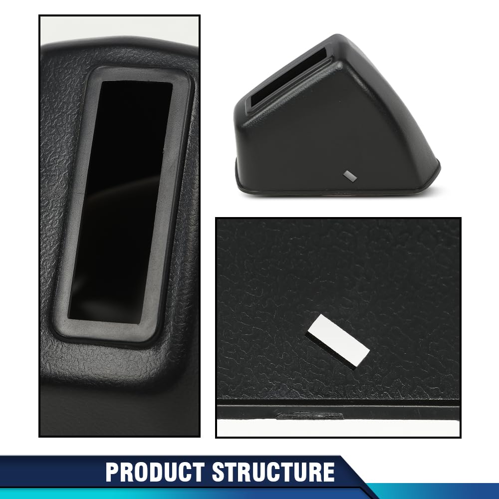 PIT66 Front Bench/Bucket Seat Belt Retractor Covers Compatible with 1967-1972 A-body Chevelle, GTO, 442, GS/Fit 1970-1972 Monte Carlo and 1969-1972 Grand Prix