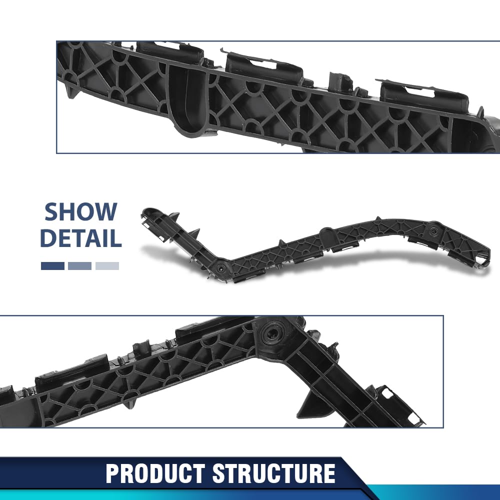 PIT66 Rear Left Bumper Cover Support Standard Line Driver Side Compatible with LX GX460 2010-2021 5215660100, LX1142120, 52156 60100, 52156-60100 Black