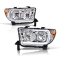 PIT66 Dual Convex LED Projector Headlights Assembly Fit 07-13 Toyota Tundra