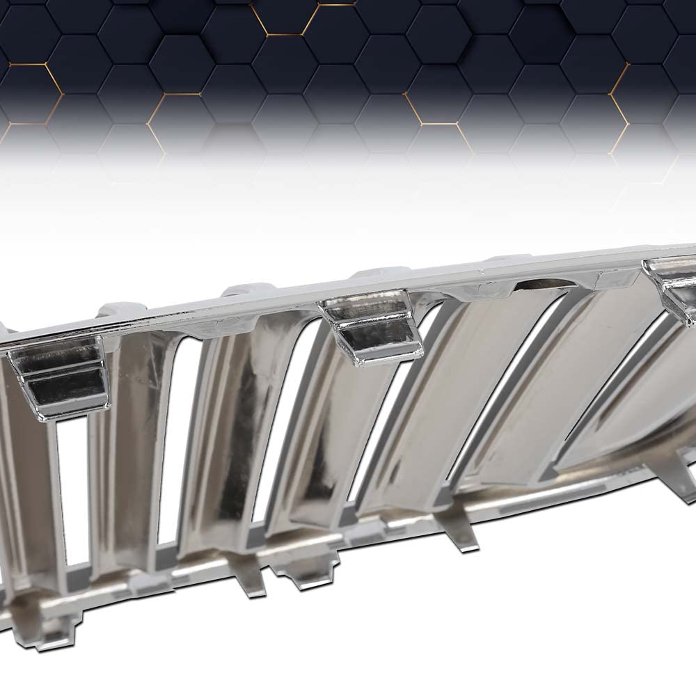 PIT66 Front Upper Bumper Grille Assembly Fit Buick Verano 2012-2017, Chrome