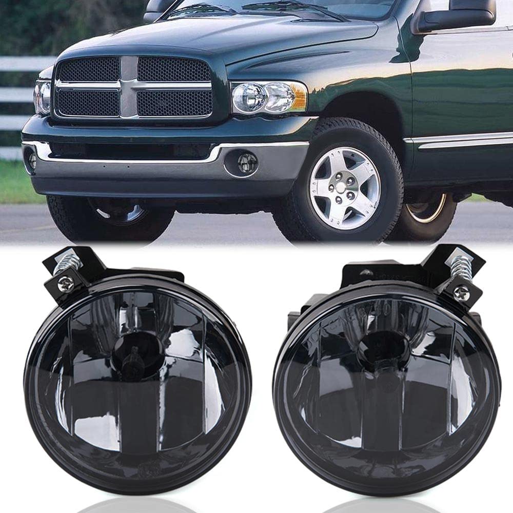 Speedmotor Front Bumper Fog Lights, Compatible with 2001-2003 Dakota R/T/2002,2004 Dakota SXT/2001-2004 Dakota/2001 Durango Base/2003 Durango SXT/2001-2003 Durango Driving Fog Light Lamps