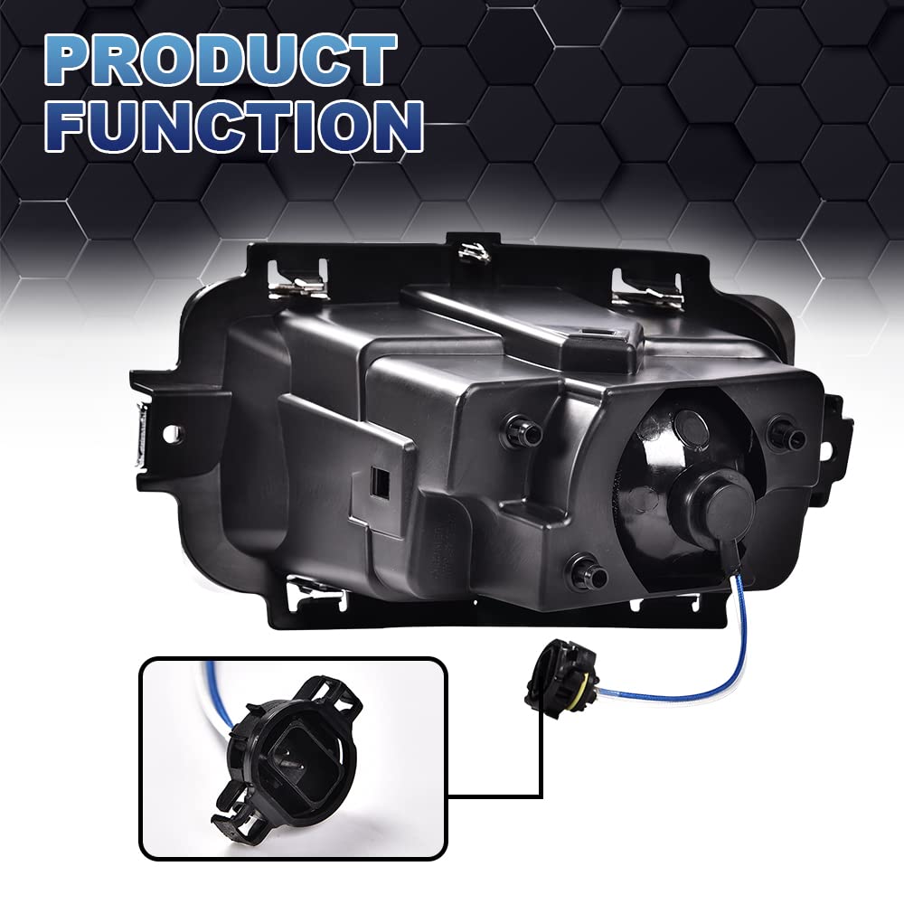 PIT66 Front Bumper Fog Light, Compatible with 2013-2015 Silverado Fog Lamp Assembly Driver & Passenger Side Left/Right Fog Lamp Accessories, faros antiniebla