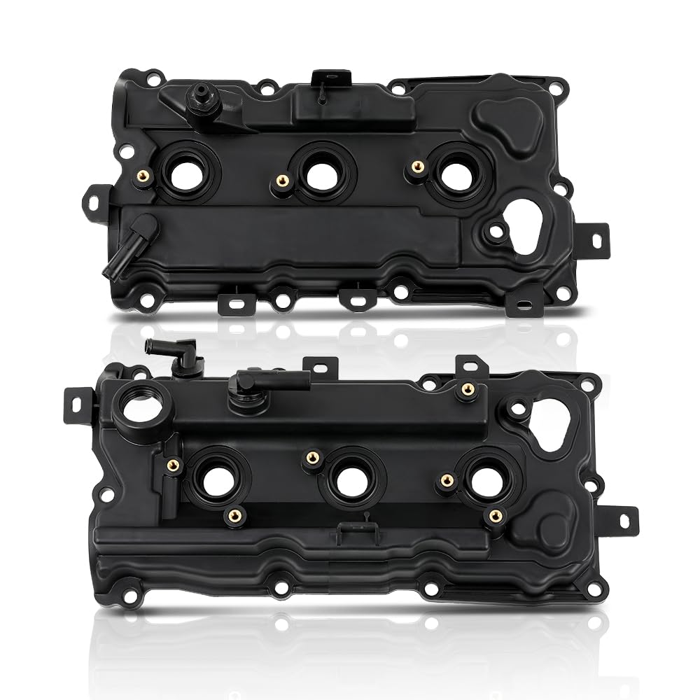 PIT66 Left &Right Engine Valve Cover w/Gasket Compatible with Nissan Murano 2009-2014, Compatible with Nissan Quest 2011-2014 V6 3.5L DOHC Petrol,13264JN01A, 13264JP01A, 13264JP01B, 264-996