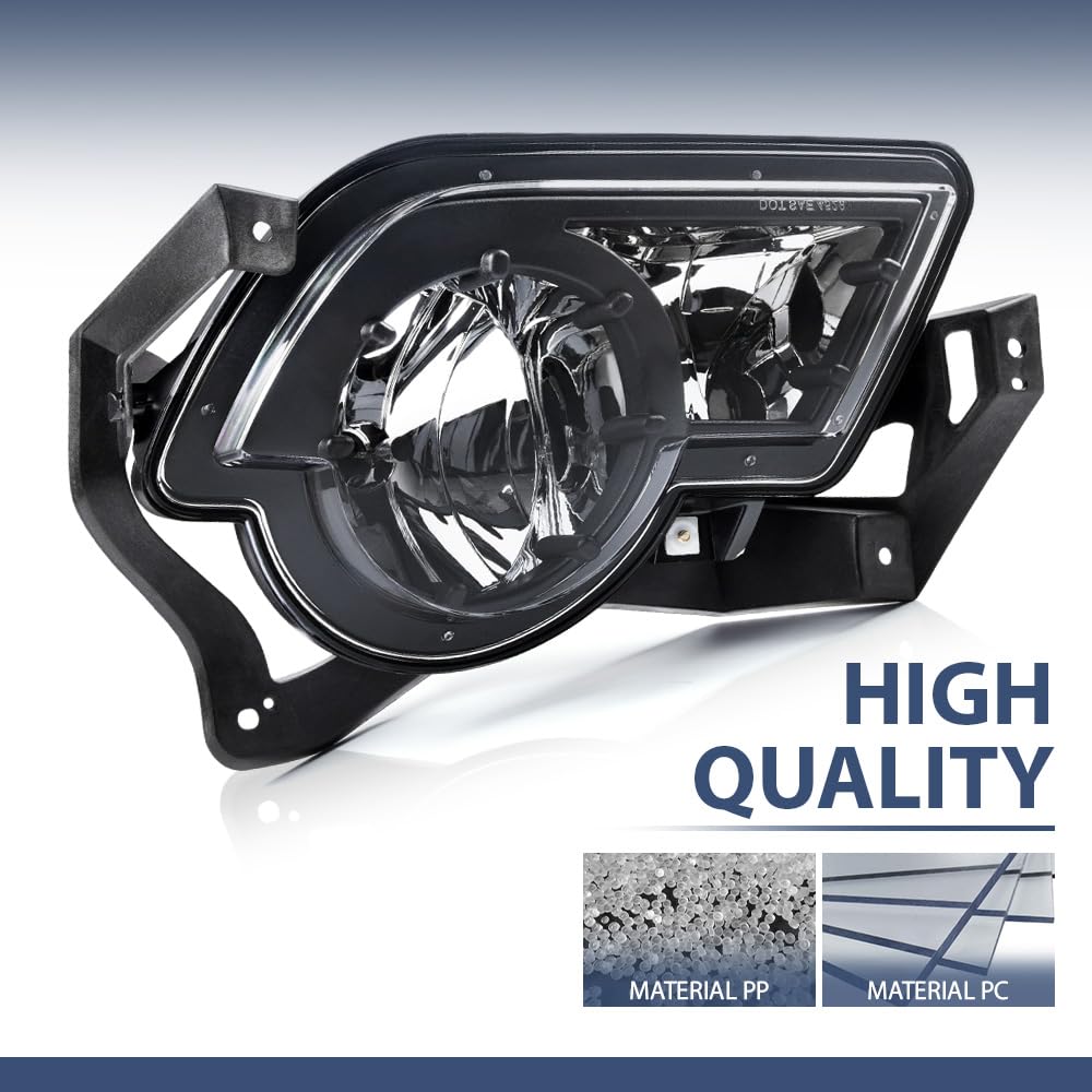 PIT66 Fog Lights Fit 2002 2003 2004 2005 2006 Chevy Avalanche Pickup Truck