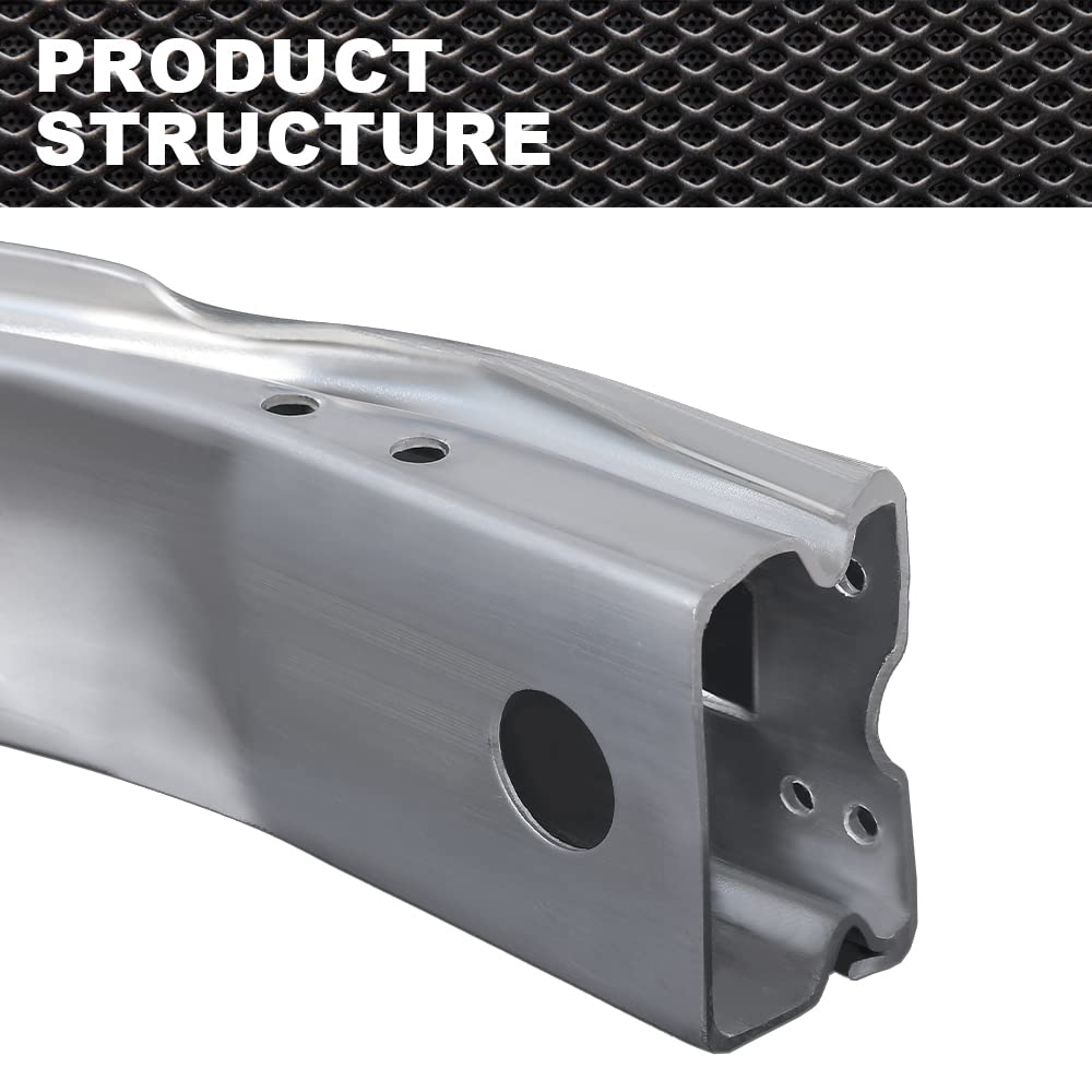 PIT66 Aluminum Natural Front Bumper Reinforcement, AU1006126