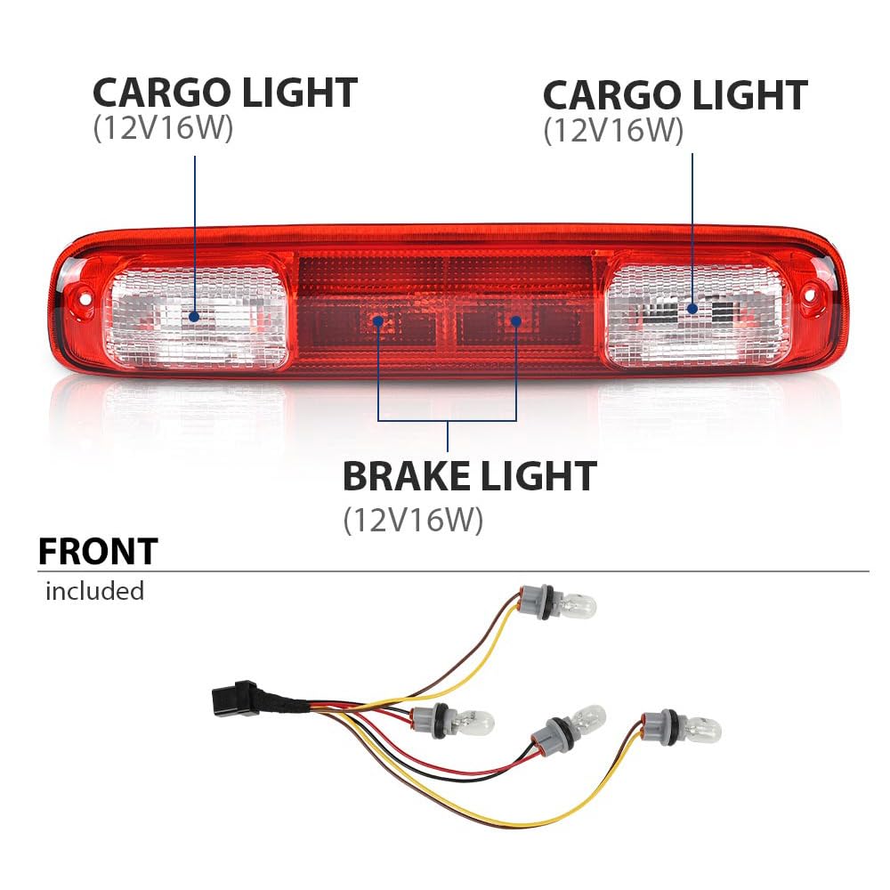 PIT66 3rd Brake Light, Fit 1999-2006 Chevy Silverado GMC Sierra 1500 2500 3500 & HD