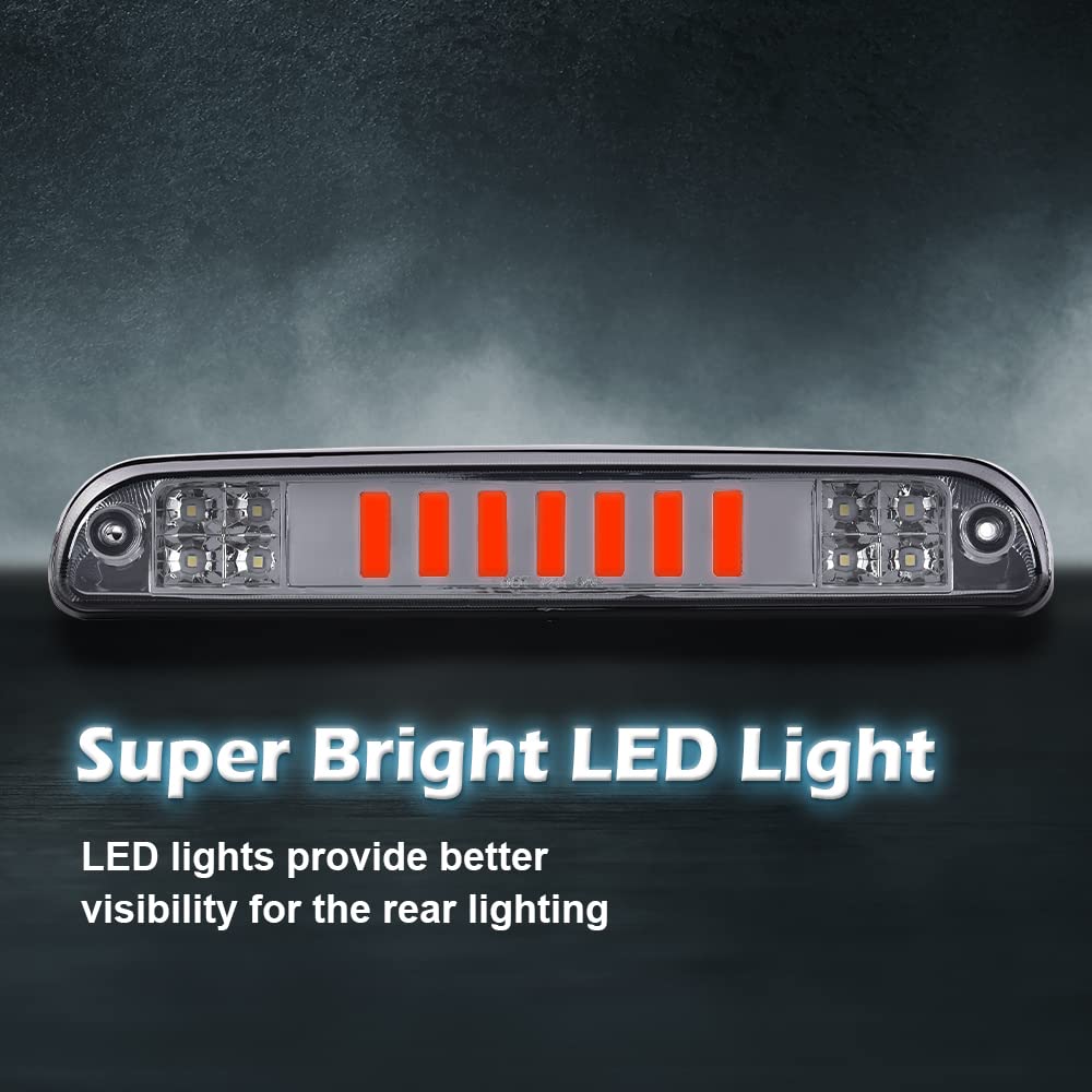 PIT66 LED 3rd Brake Light for 1993-2011 Ford Ranger/, Smoky Lens Chrome