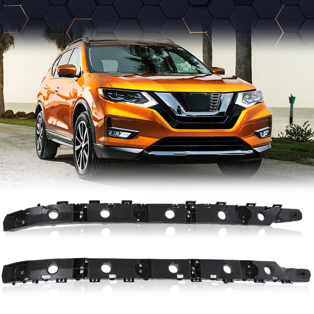 PIT66 Rear Bumper Brackets Retainers Compatible with 2014 2015 2016 2017 Nissan Rogue Left driver and Right passenger Side