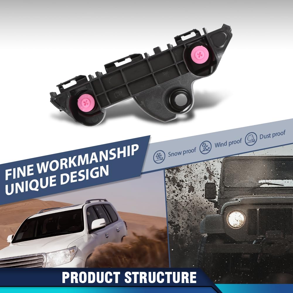 PIT66 Front Bumper Retainer Bracket Right Side, TO1043169, 52535AQ010,