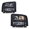 PIT66 Headlights Assembly Fit 1999-2004 Ford F250 F350 F450 F550 Super Duty