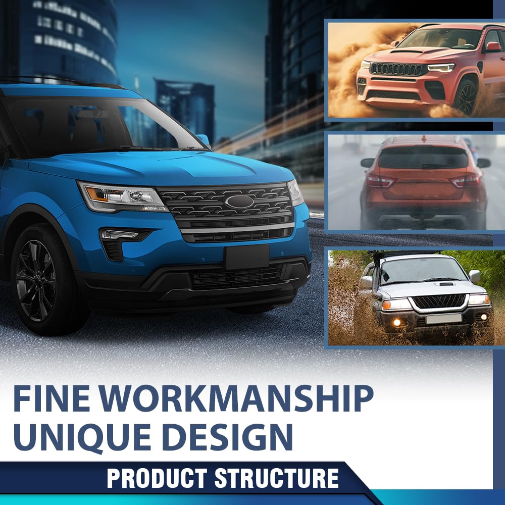 PIT66 PP Front Lower Bumper Fascia Fit Ford Explorer Base XLT 2018‑2019