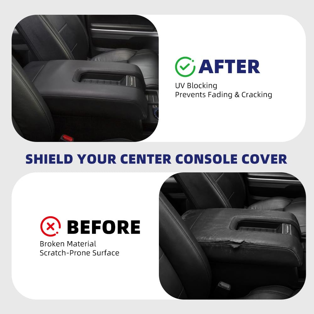 PIT66 Center Console Lid Armrest Cover Fit Toyota Tundra 2014-2019