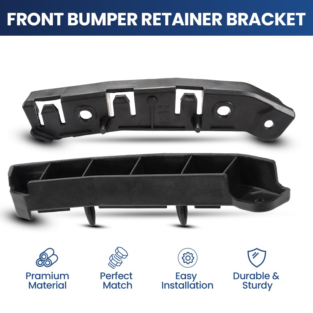 PIT66 2PCS Front Bumper Retainer Bracket Set Fit Ford Focus 2012-2018