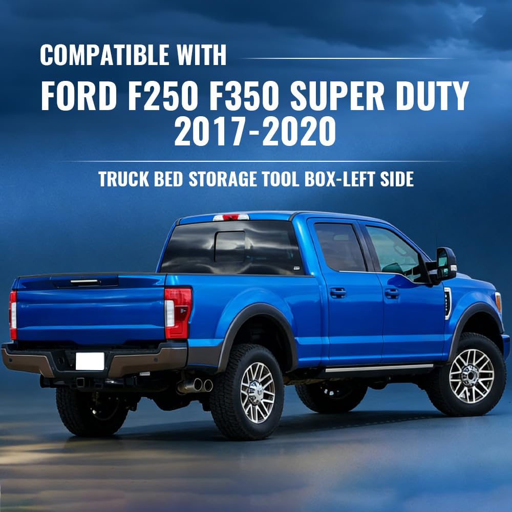 PIT66 Lockable Truck Bed Storage Box Fit Ford F250 F350 2017-2023 Left