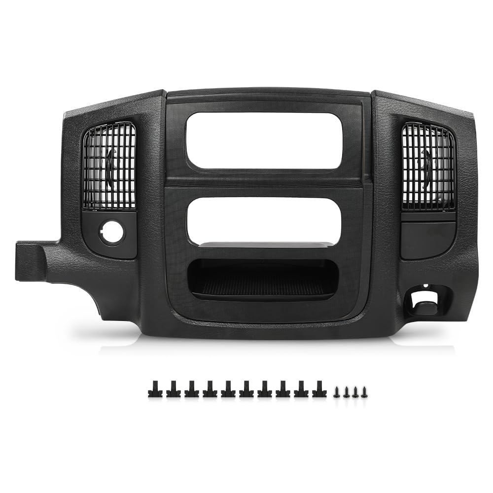 PIT66 Dash Radio Bezel Trim Panel Fit Dodge Ram 1500 2500 3500 2002-2005
