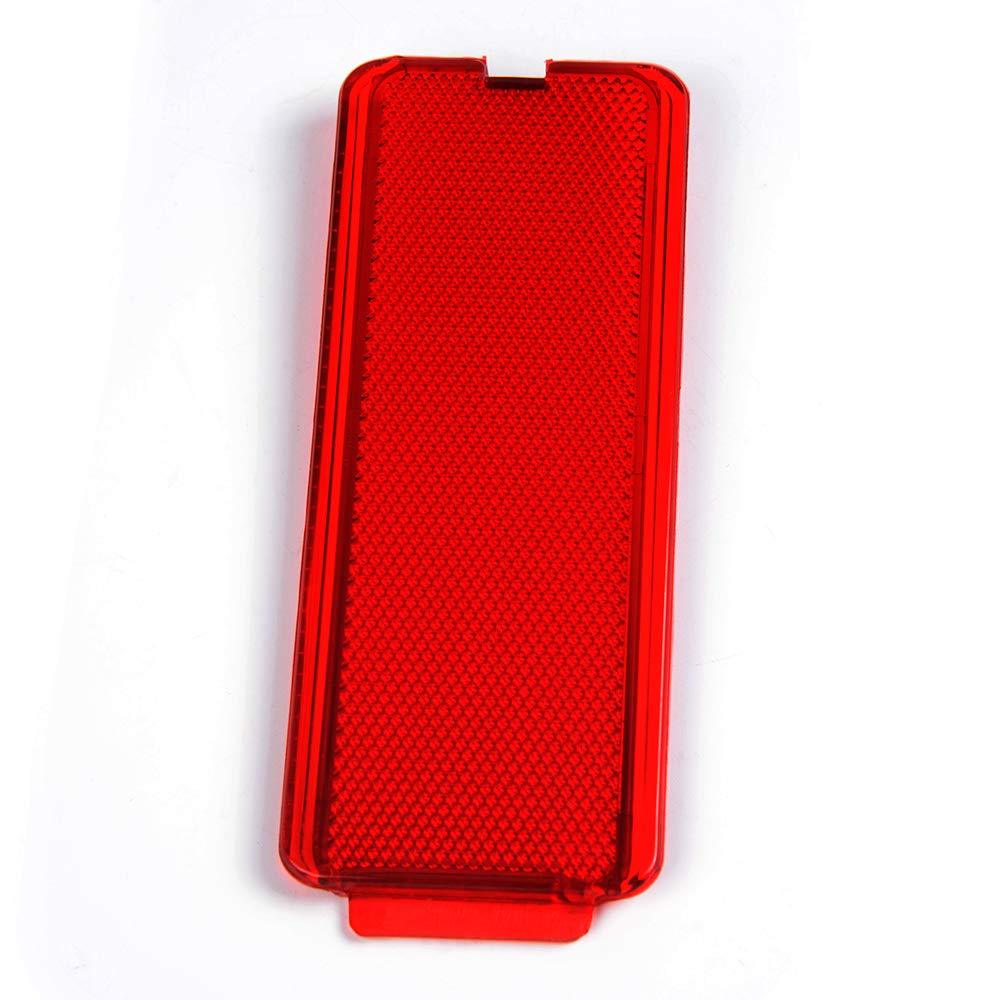 PIT66 Interior Front Rear Door Reflector Door Trim Panel Compatible with 99-07 Ford Super Duty F250 F350 F450 F550/00-05 Excursion Red Premium